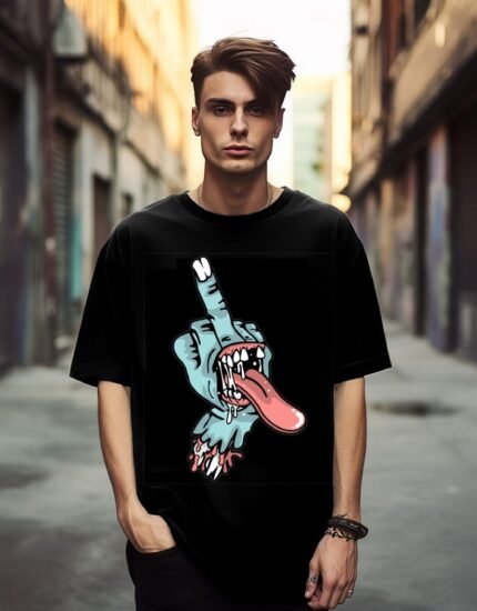 Black Oversized T-Shirt